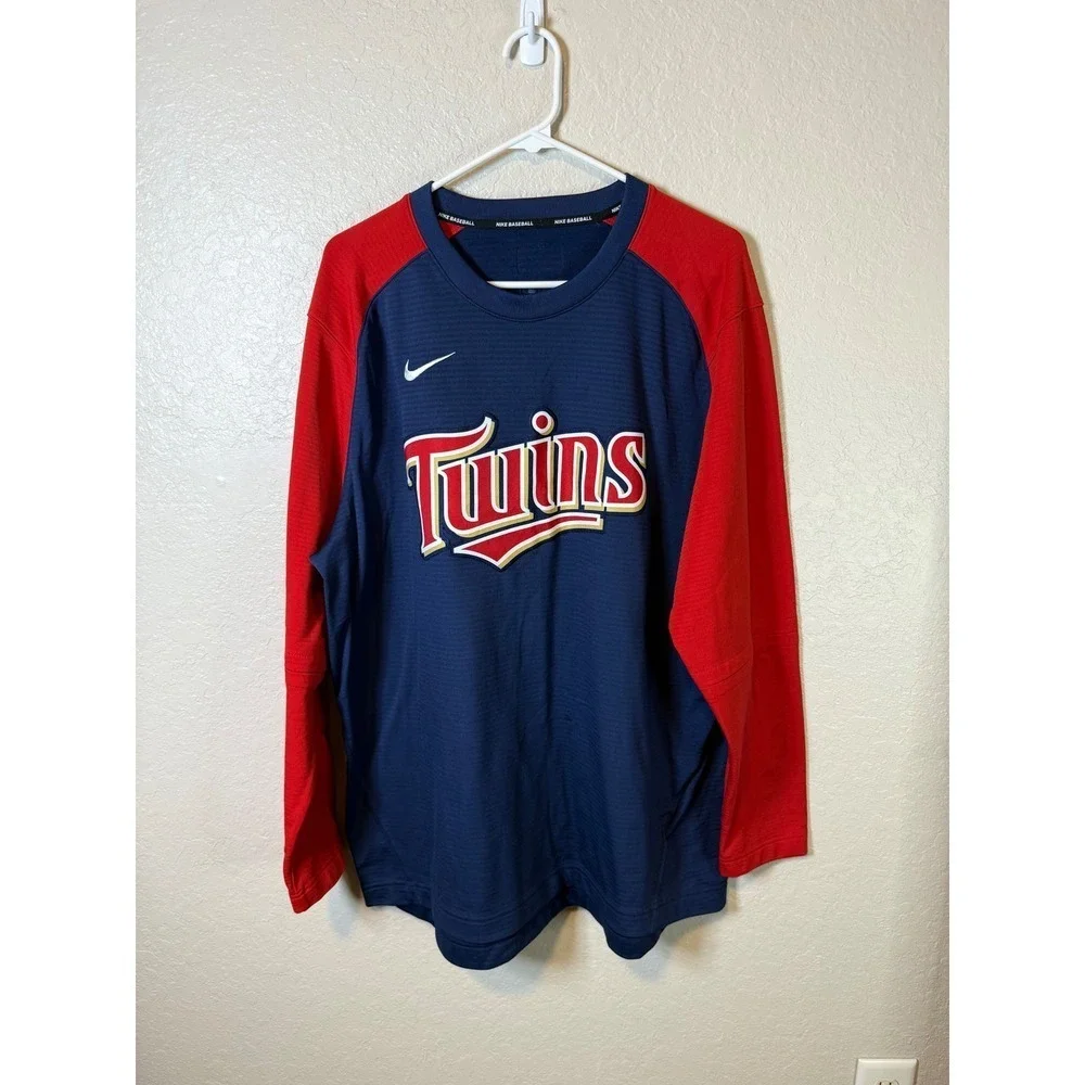 Nike Minnesota Twins MLB Baseball Long Sleeve Shirt Mens XL